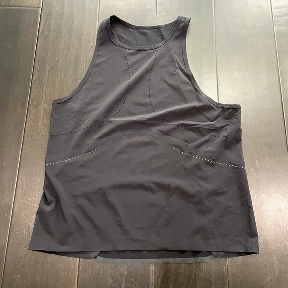 Lululemon Find Your Pace Tank Black Reflective Women's Size 6 - Picture 2 of 3